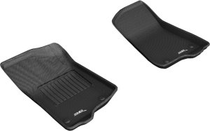 Jeep Wrangler Floor Mats - Front - 3D MAXpider - Kagu - Black - `18-`20 Jeep Wrangler Floor Mats - Front - 3D MAXpider - Kagu - Black - `18-`20